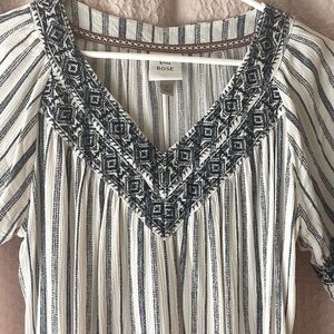 Boho style cotton top